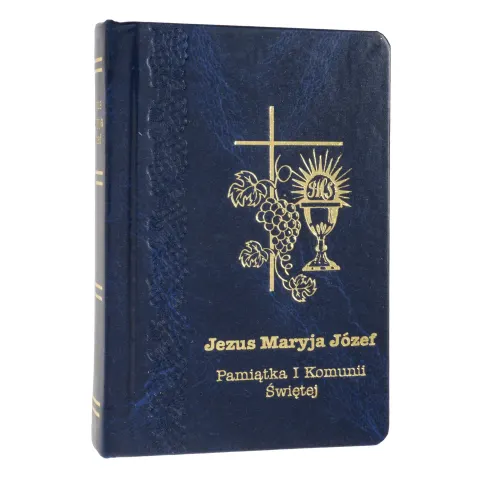Książeczka do Komunii Jezus, Maryja, Józef - Granatowa