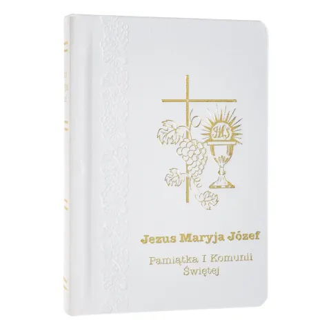 Książeczka do Pierwszej Komunii - Jezus, Maryja, Józef - z Białą Okładką