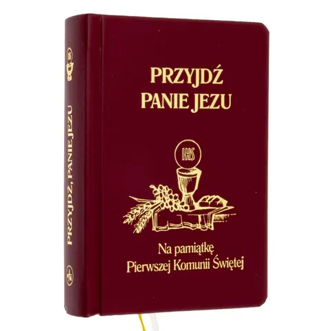 Książeczka do Komunii "Przyjdź, Panie Jezu" bordo