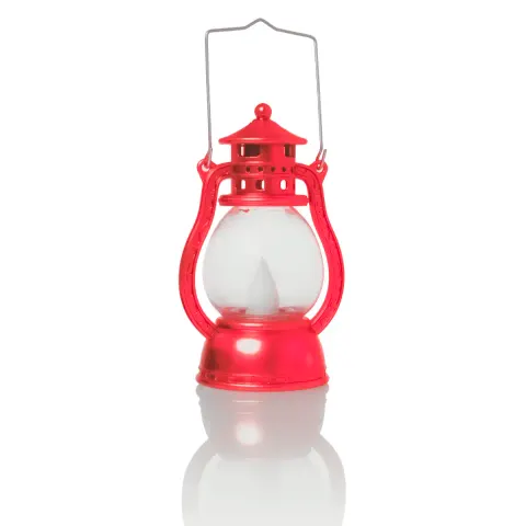 Lampion na Adwent z Uchwytem dla Dzieci - Czerwony