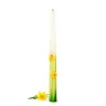 Świeca wielkanocna z żonkilami ELEGANCKA dekoracja stołu 29 cm