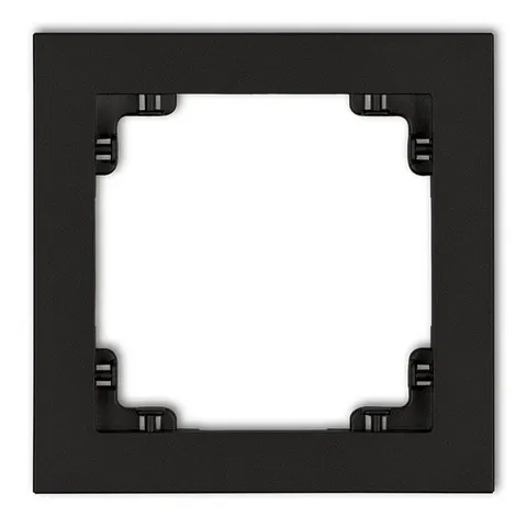 Karlik Deco Ramka pojedyncza czarny mat - 12DR-1