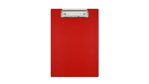 Deska A5 Clipboard PVC czerwony BIURFOL KH-00-04