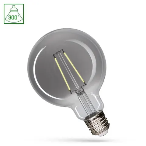Żarówka dymiona LED Glob Filament E27 4,5W fi 95 neutralna biała (nw) - Spectrum Led WOJ+14470
