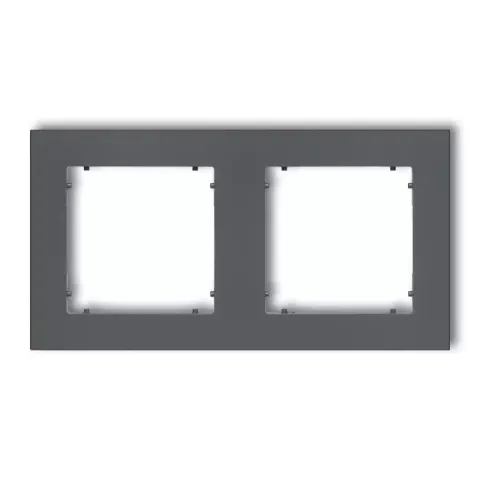 Karlik MINI Ramka podwójna grafit mat - 28MR-2