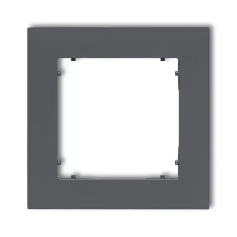 Karlik MINI Ramka pojedyncza grafit mat - 28MR-1