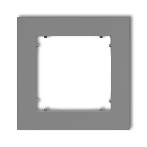 Karlik MINI Ramka pojedyncza szary mat - 27MR-1