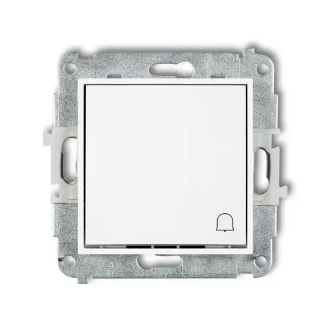 Karlik MINI Łącznik przycisk dzwonek biały mat - 25MWP-4