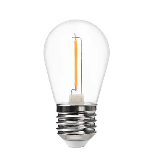 Żarówka LED filament E27 1W ciepła biała Plastik - EKZF9139