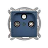 Karlik MINI Gniazdo TV-2xSAT navy blue – 64MGSN