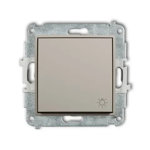 Karlik MINI Łącznik przycisk światło taupe beżowy - 60MWP-5