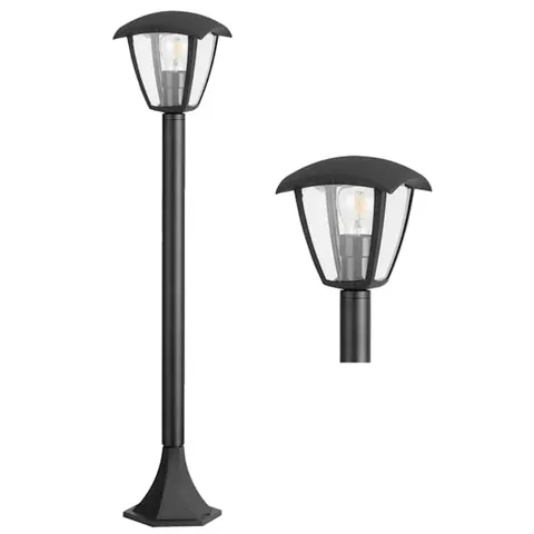 Lampa ogrodowa słupek IGMA 86 cm czarny - Goldlux 311900