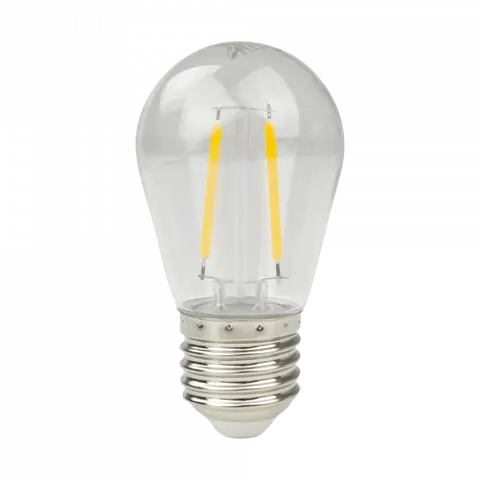 Żarówka LED filament E27 2W ciepła biała Plastik - EC61089