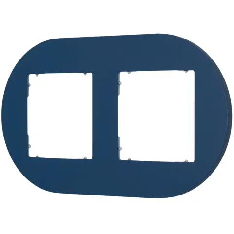 Karlik MINI Ramka podwójna okrągła navy blue – 64MRTO-2