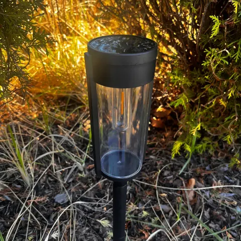 Słupek solarny PATH 65 cm czarny dwupak - EKO1454