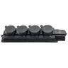 Listwa gumowa 4 gniazda czarna IP44 - Pawbol D.3159/4