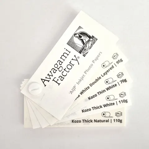 Wzornik papierów AWAGAMI AIJP Inkjet Photo Sample Fan - 5x10 cm