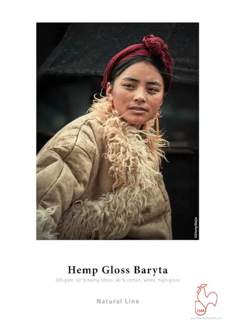 Papier fotograficzny HAHNEMUHLE Hemp Gloss Baryta 305 g/m2 - 610mm x 12m