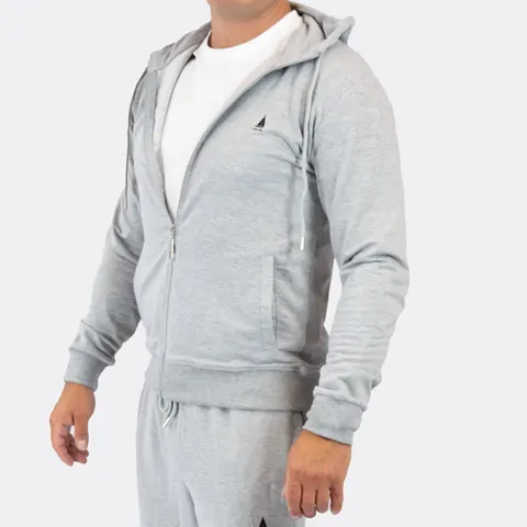 Bluza dresowa z kapturem Captain Mike® szara