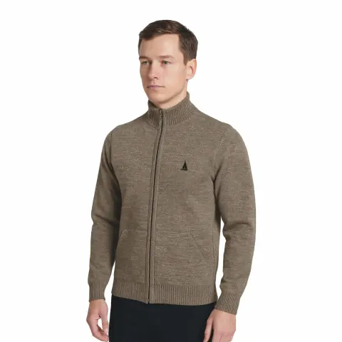 Sweter męski rozpinany beżowy Captain Mike
