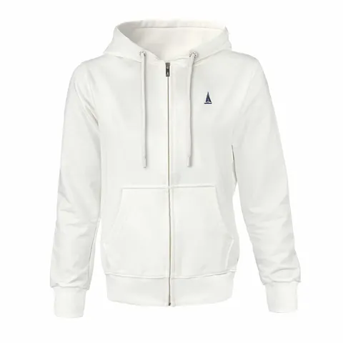 Bluza damska CAPTAIN'S LINE rozpinana z kapturem biała 3XL