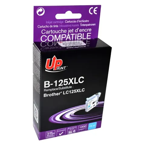 Tusz UPRINT zamiennik Brother LC-125XLC - cyan, 15 ml, 1200 stron