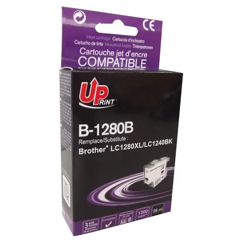 Tusz UPRINT zamiennik Brother LC-1280XLBK - czarny, 26 ml, 1200 stron