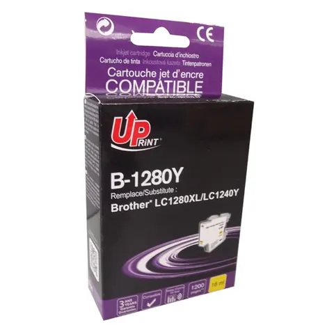 Tusz UPRINT zamiennik Brother LC-1280XLY - żółty, 12 ml, 1200 stron