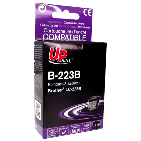 Tusz UPRINT zamiennik Brother LC-223BK - czarny, 18 ml, 550 stron