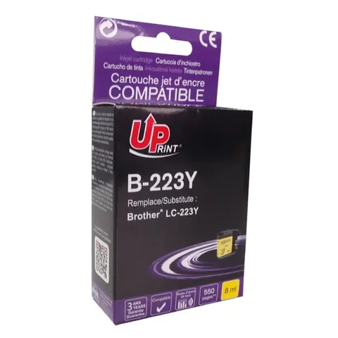 Tusz UPRINT zamiennik Brother LC-223Y - żółty, 8 ml, 550 stron