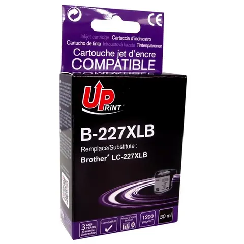 Tusz UPRINT zamiennik Brother LC-227XLBK - czarny, 30 ml, 1200 stron