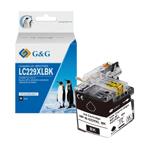 Tusz G&G zamiennik Brother LC-229XL - czarny, 2400 stron