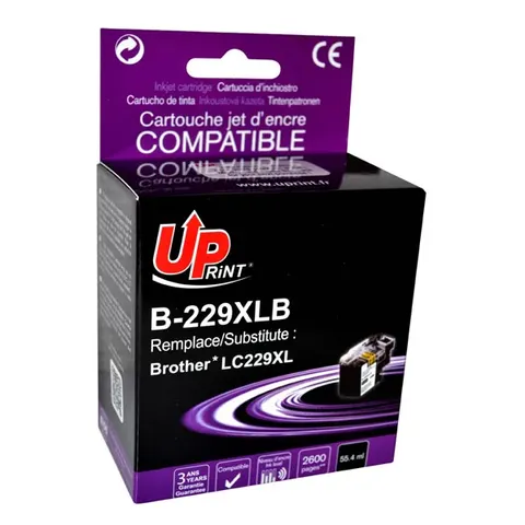 Tusz UPRINT zamiennik Brother LC-229XL - czarny, 2600 stron