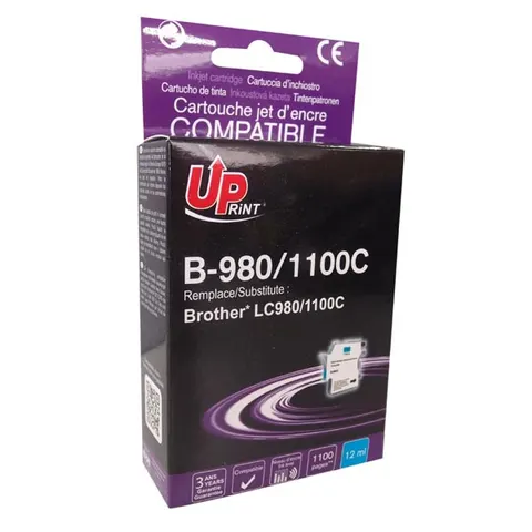 Tusz UPRINT zamiennik Brother LC-980C - cyan, 12 ml