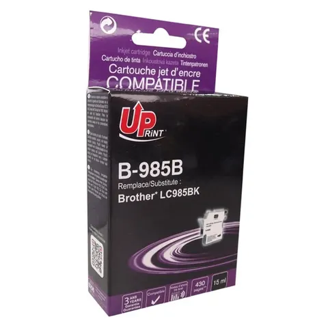 Tusz UPRINT zamiennik Brother LC-985BK - czarny, 15 ml