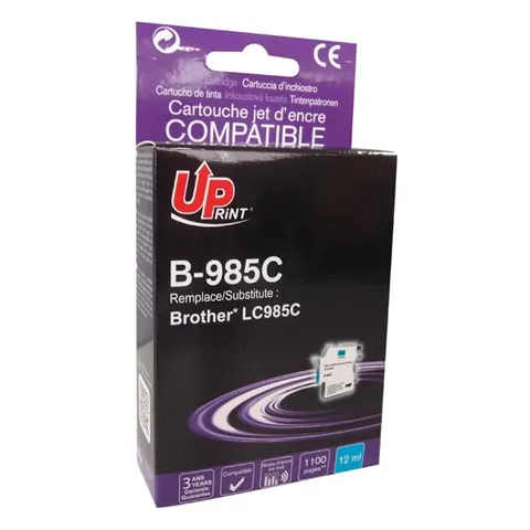 Tusz UPRINT zamiennik Brother LC-985C - cyan, 12 ml