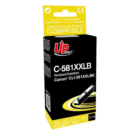 Tusz UPRINT zamiennik Canon CLI-581BK XXL - czarny, 11,7 ml