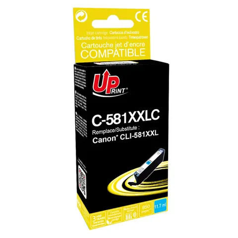 Tusz UPRINT zamiennik Canon CLI-581C XXL - cyan, 11,7 ml