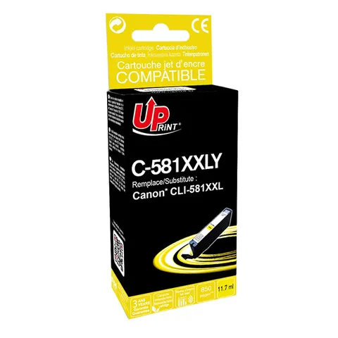 Tusz UPRINT zamiennik Canon CLI-581Y XXL - żółty, 11,7 ml
