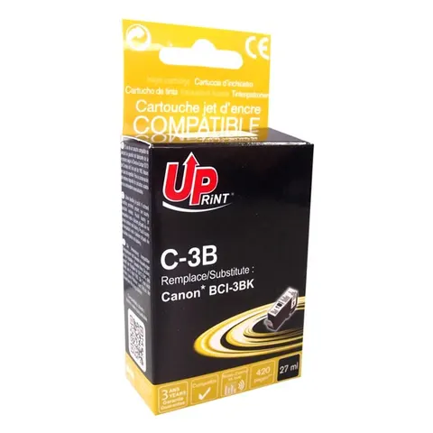 Tusz UPRINT zamiennik Canon BCI3eBK - czarny, 27 ml, 420 stron