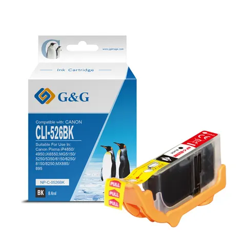 Tusz G&G zamiennik Canon CLI526BK - czarny, 8,4 ml