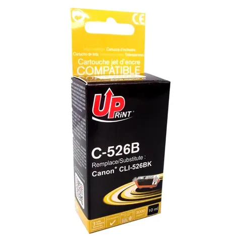 Tusz UPRINT zamiennik Canon CLI526BK - czarny, 10 ml