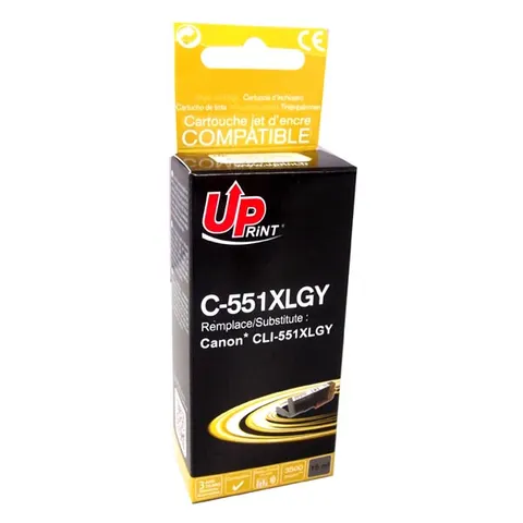 Tusz UPRINT zamiennik Canon CLI551GY XL - szary, 11 ml, 275 stron, XL