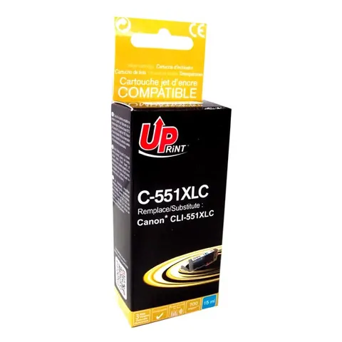 Tusz UPRINT zamiennik Canon CLI551C XL - cyan, 11 ml, 695 stron, XL