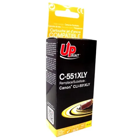 Tusz UPRINT zamiennik Canon CLI551Y XL - żółty, 11 ml, 695 stron, XL