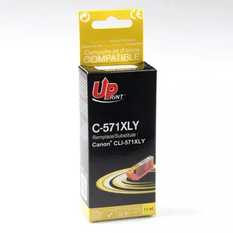Tusz UPRINT zamiennik Canon CLI571Y XL - żółty, 11 ml, 800 stron, XL