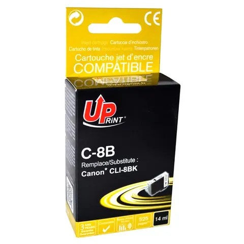 Tusz UPRINT zamiennik Canon CLI8BK - czarny, 14 ml
