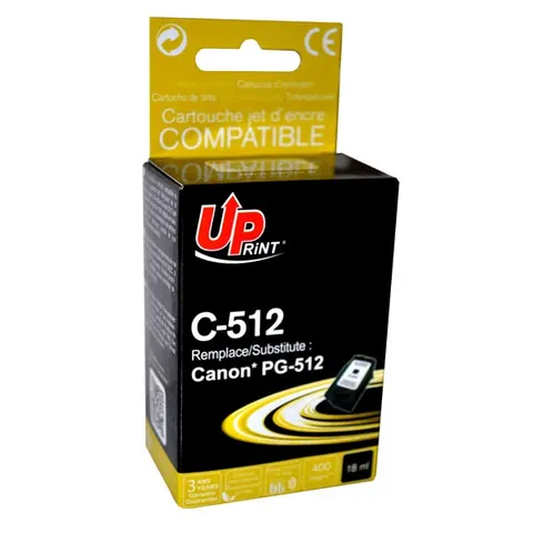 Tusz UPRINT zamiennik Canon PG512BK - czarny, 18 ml