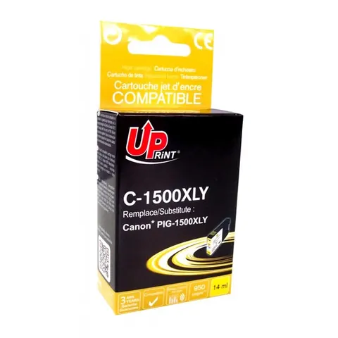 Tusz UPRINT zamiennik Canon PGI 1500XL - żółty, 14 ml, 950 stron