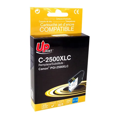 Tusz UPRINT zamiennik Canon PGI 2500XL - cyan, 21 ml